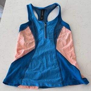 Women's Blue and Pink Tank Top
